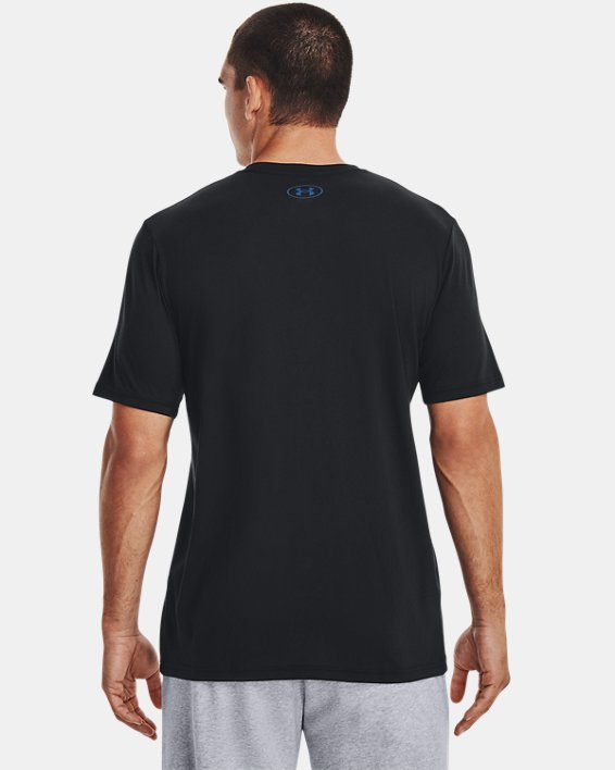 Men's UA Schematic Ball Football Short Sleeve in Black image number 1